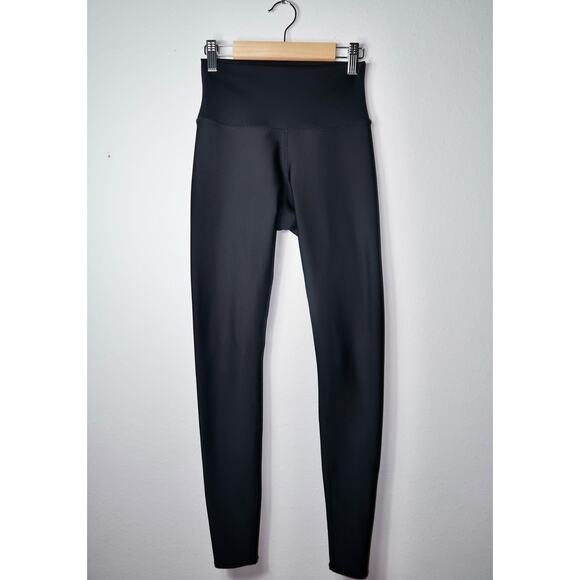 Alo High-Waist Airlift Legging XS Black Stubble Sheen Light Shine Full Length - Picture 4 of 7